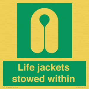 Life jackets stowed within